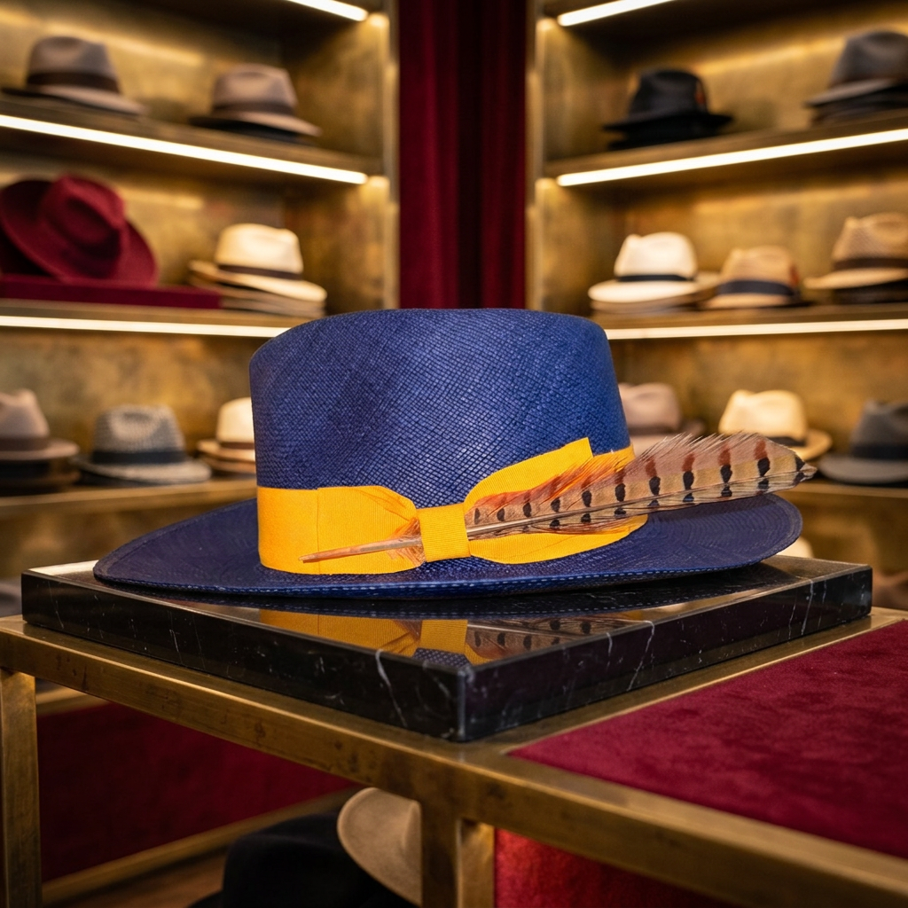 Cuenca Blue fedora by Kerry Kouture